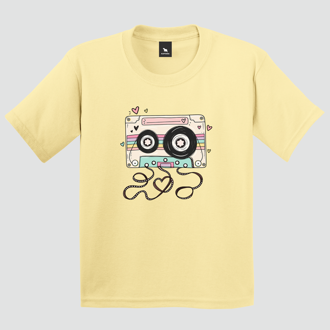 Camiseta Infantil Fita Cassete Retrô