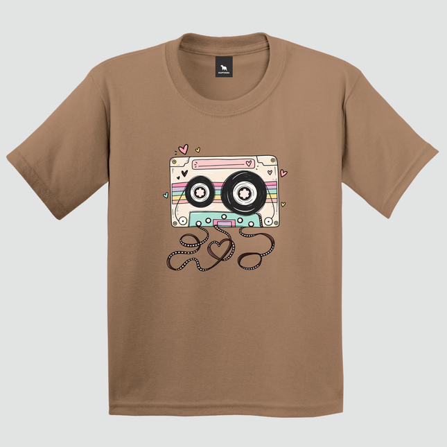 Camiseta Infantil Fita Cassete Retrô