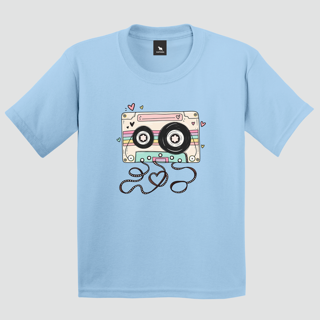 Camiseta Infantil Fita Cassete Retrô