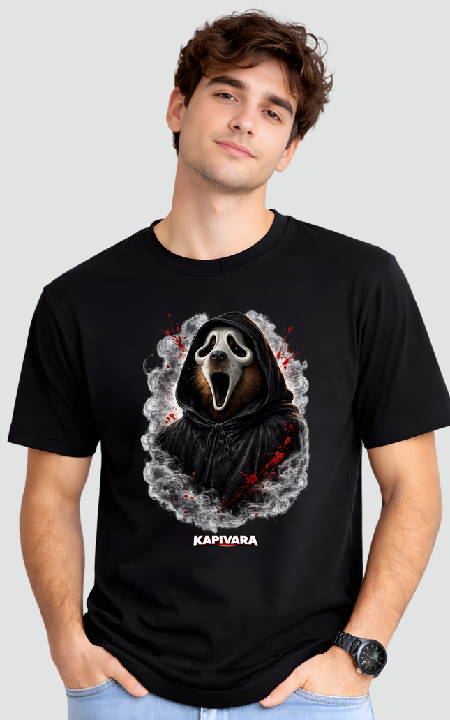 Camiseta Adulto Capivara Ghostface Terror