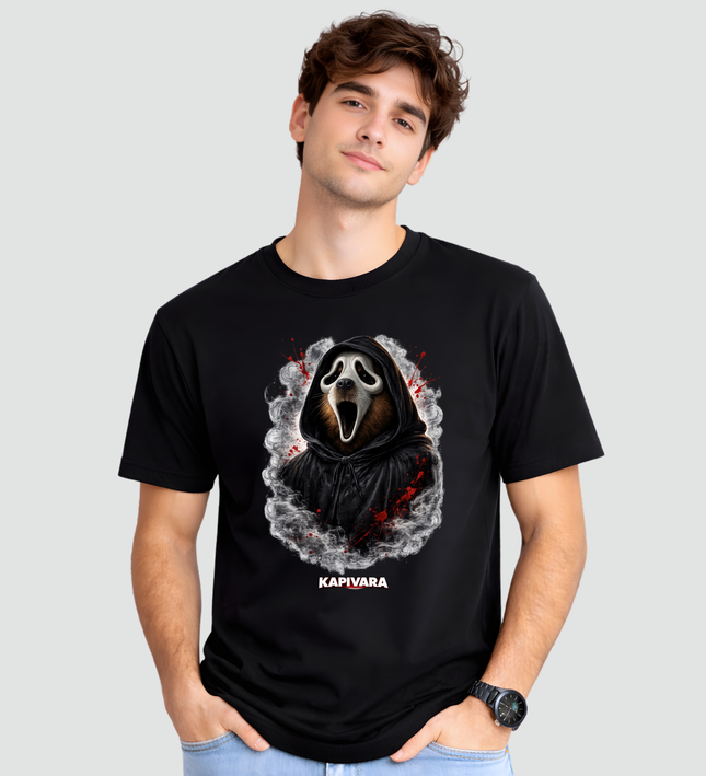 Camiseta Adulto Capivara Ghostface Terror
