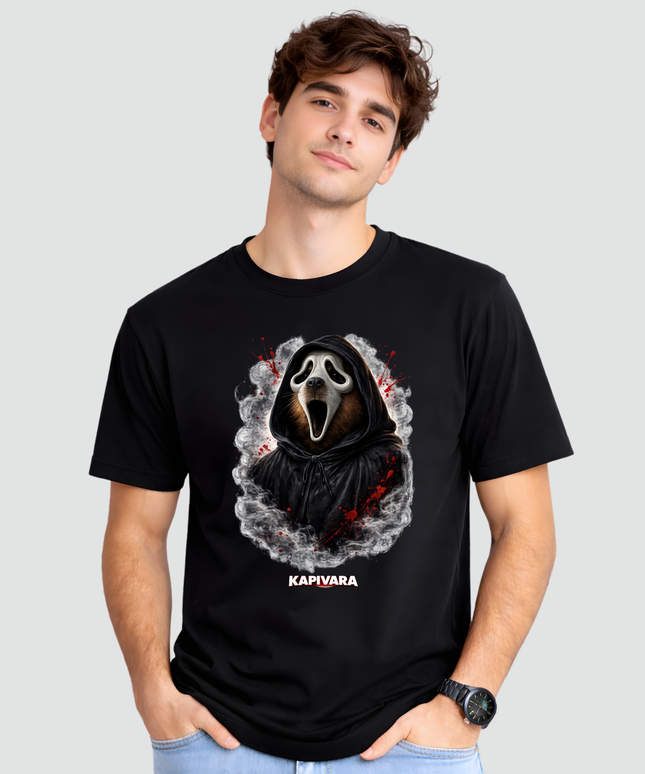 Camiseta Adulto Capivara Ghostface Terror