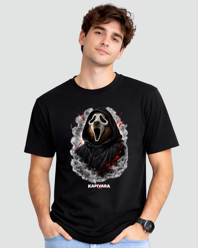 Camiseta Adulto Capivara Ghostface Terror