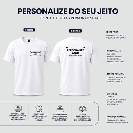 10 Camisetas Personalizadas com Sua Logo