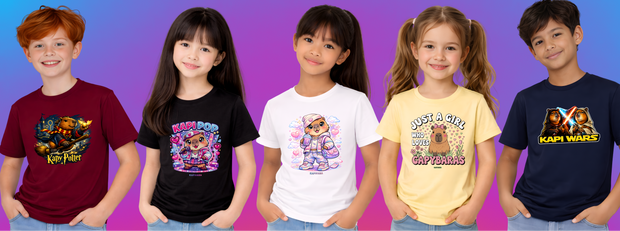 <h1><strong>Camisetas <br/>Infantis  de Capivara</strong></h1>