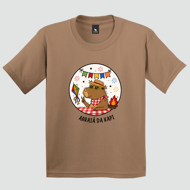  camiseta infantil capivara arraial
