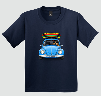 camiseta capivara fusca azul marinho