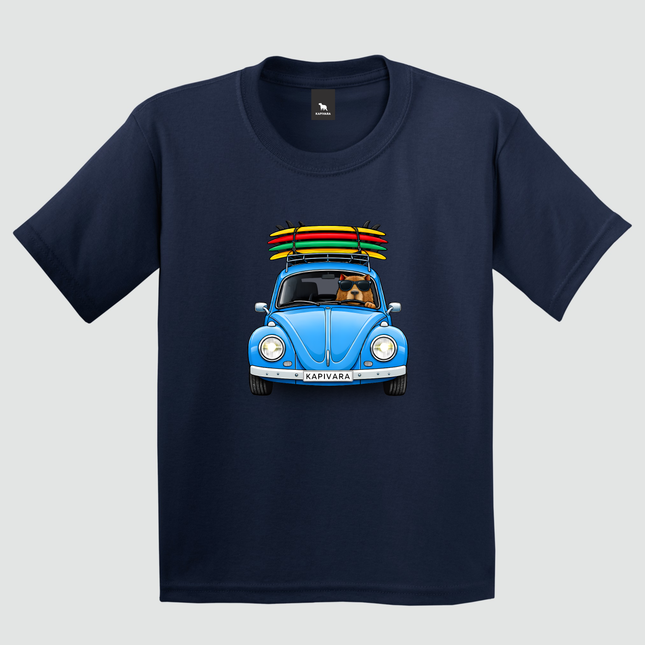 camiseta capivara fusca azul marinho