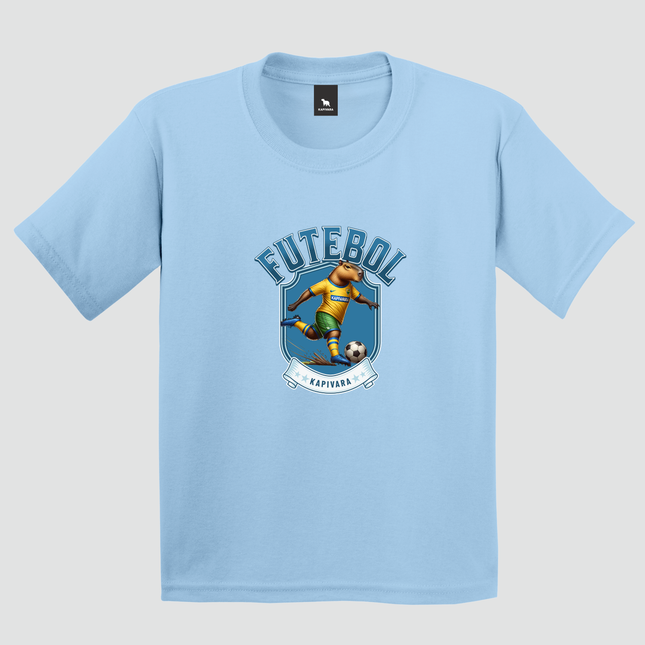 camiseta capivara futebol brasil infantil estampa jogador