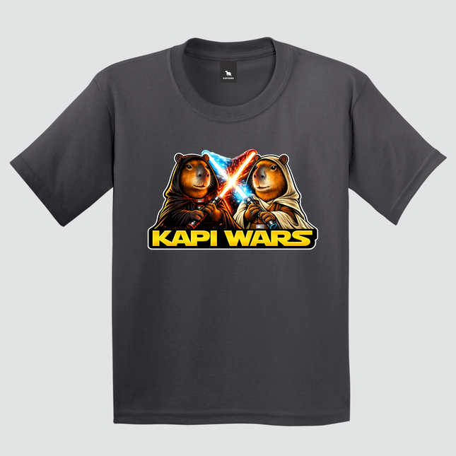 camiseta capivara batalha infantil estampa luz azul e vermelha