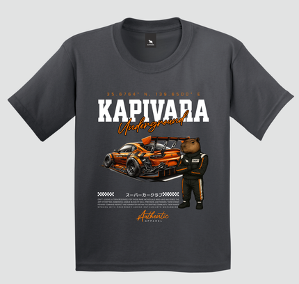 Camiseta Infantil Capivara Underground Drift Estilosa