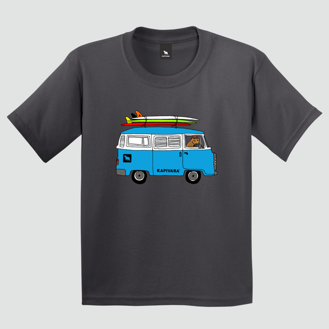 Camiseta Infantil Capivara Kombi Retrô
