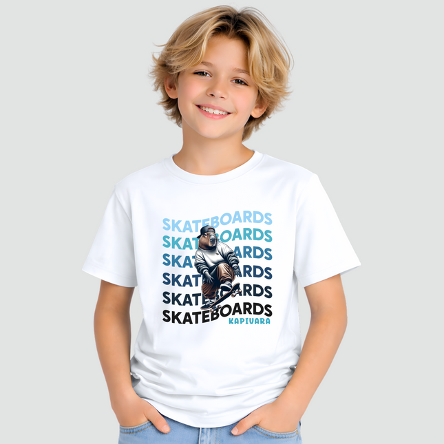 Camiseta Infantil Capivara Skateboards Radical