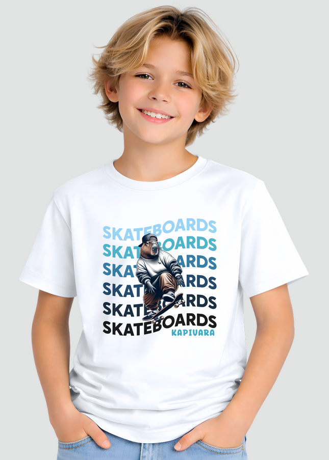 Camiseta Infantil Capivara Skateboards Radical