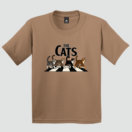 Camiseta infantil de gatos The Cats cappuccino