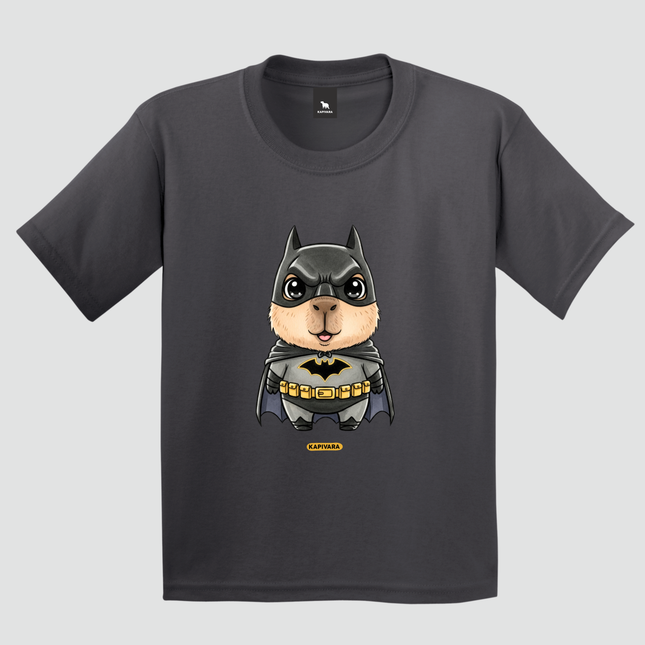 camiseta infantil capivara heroi noturno estampa capivara batman