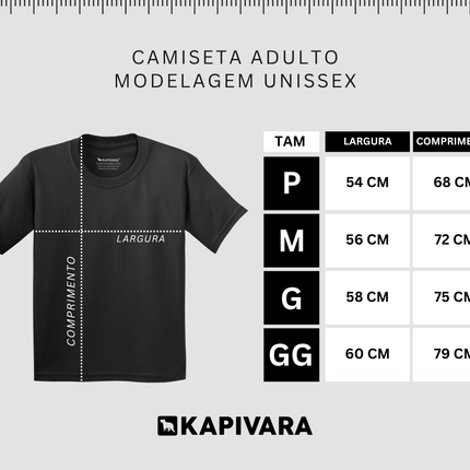 Camiseta Adulto Capivara Dia dos Namorados