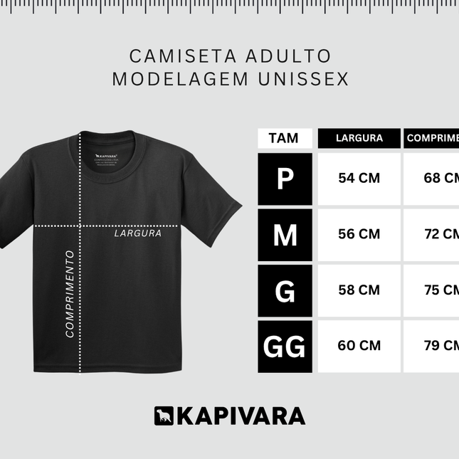 Camiseta Adulto Capivara Dia dos Namorados