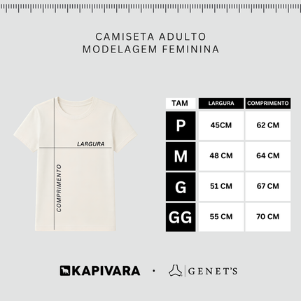 medidas camiseta feminina